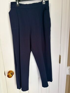 Isaac Mizrahi Navy Petite Ankle Pants Size 16P